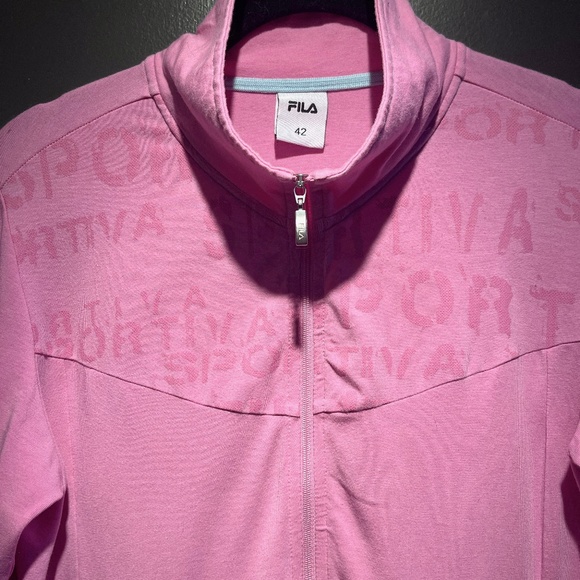 Fila Pink Athletic jacket Size Small EUC - Picture 2 of 7